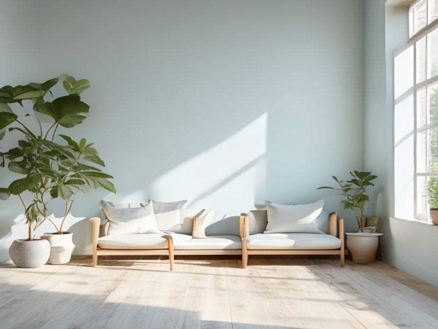 Calm moment of self-reflection in a quiet space